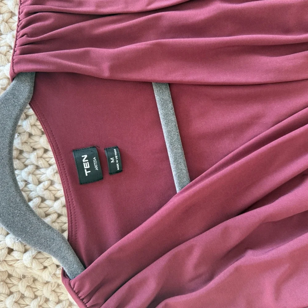 Aritzia Deep Purple Long  Sleeve Top - Picture 3 of 3